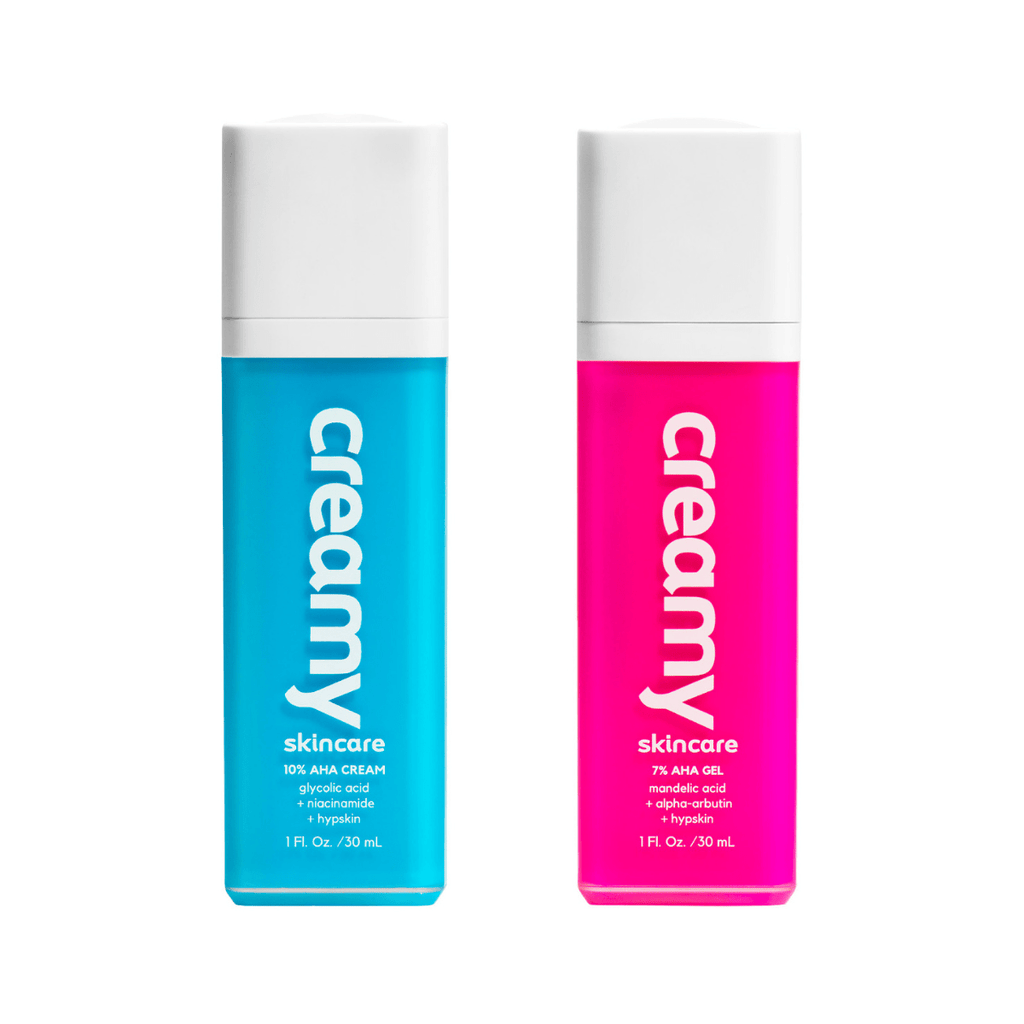 Creamy Glycolic + Mandelic Duo - Skin Transforming Combo - Creamy Skincare